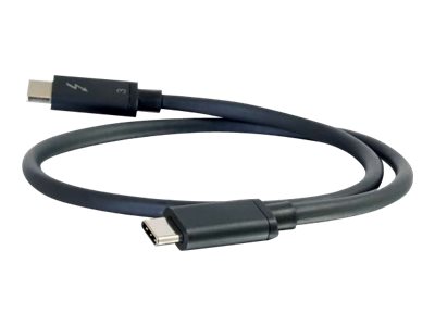C2G 2m Thunderbolt 3 Cable (20Gbps) - Thunderbolt Cable 4K - Black - Thunderbolt-Kabel - USB-C (M)