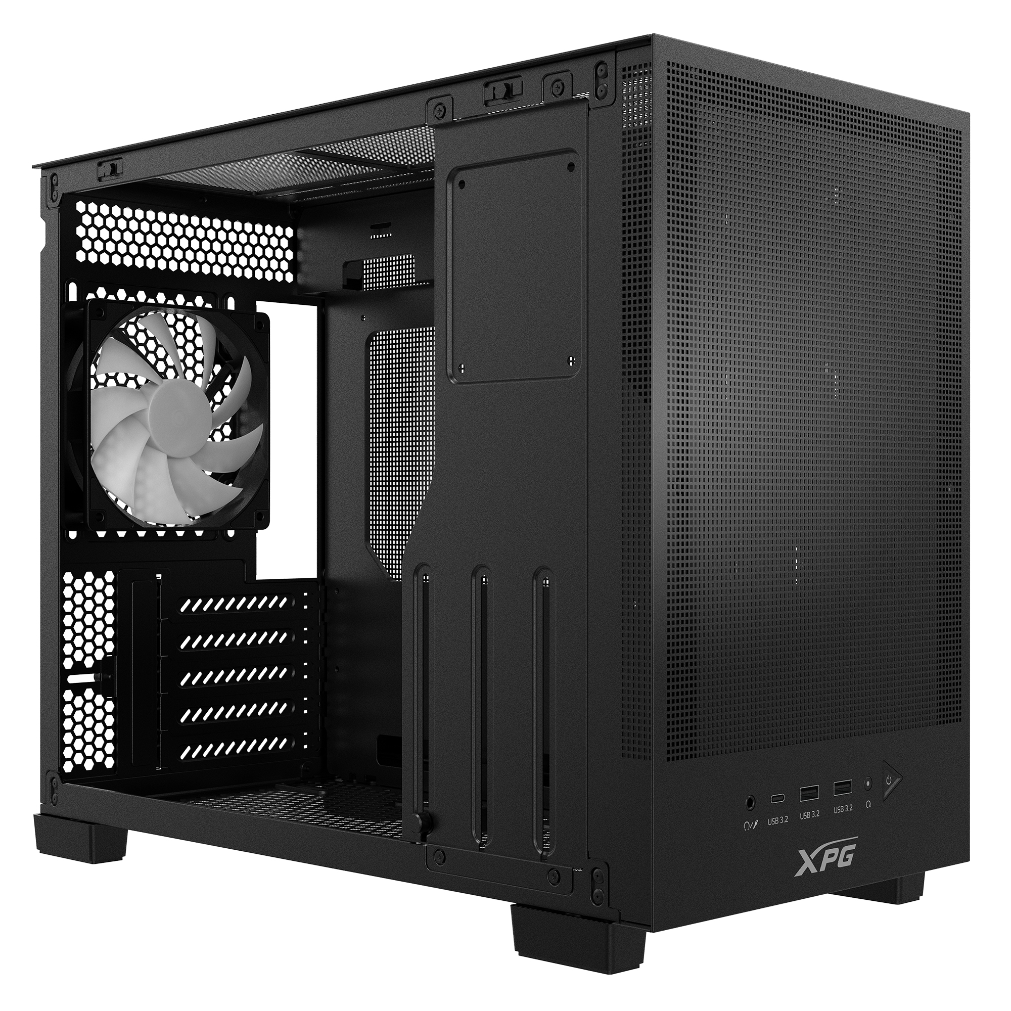 XPG Geh Valor Mesh Nano M-ATX Midi Tower schwarz - Midi/Minitower, Ansicht 4