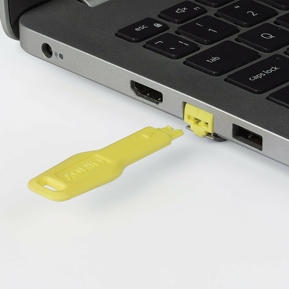 Lindy LAN-Portblocker - Gelb (Packung mit 20), Ansicht 2