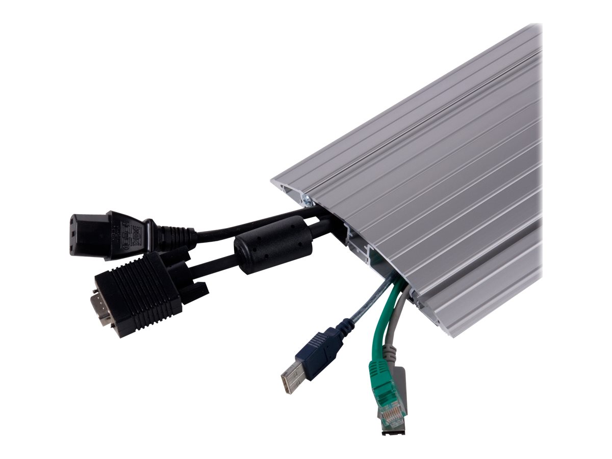 Dataflex Addit straight 412 - Kabelschutz - Boden montierbar, Ansicht 4