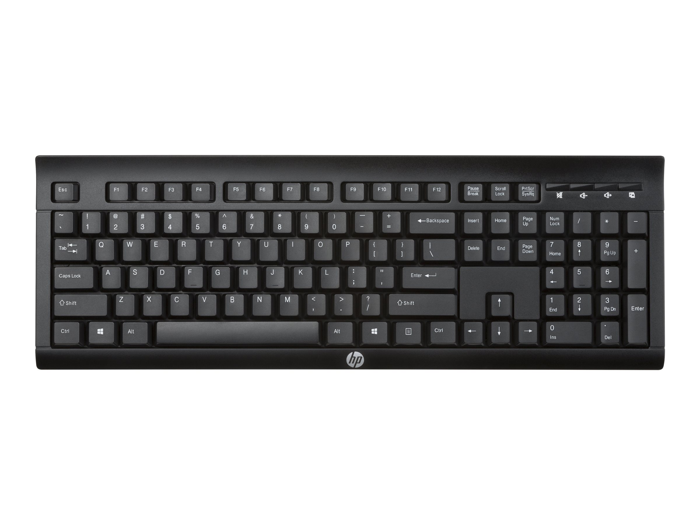 HP K2500 - Tastatur - kabellos - 2.4 GHz - TL: Spanisch, QWERTY, Ansicht 3