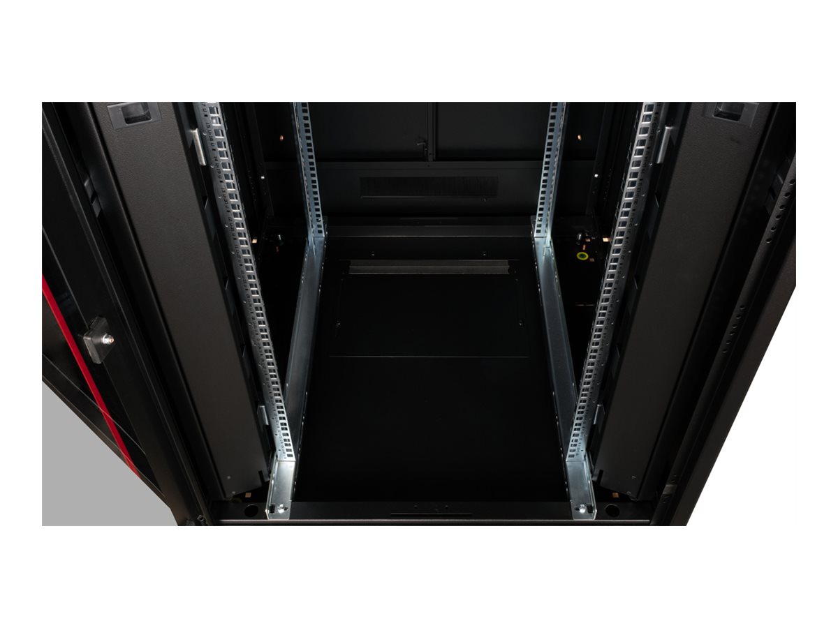 ROLINE 19 Zoll Netzwerkschrank Pro 32 HE 800x800 BxT Glastür schwarz, Ansicht 3