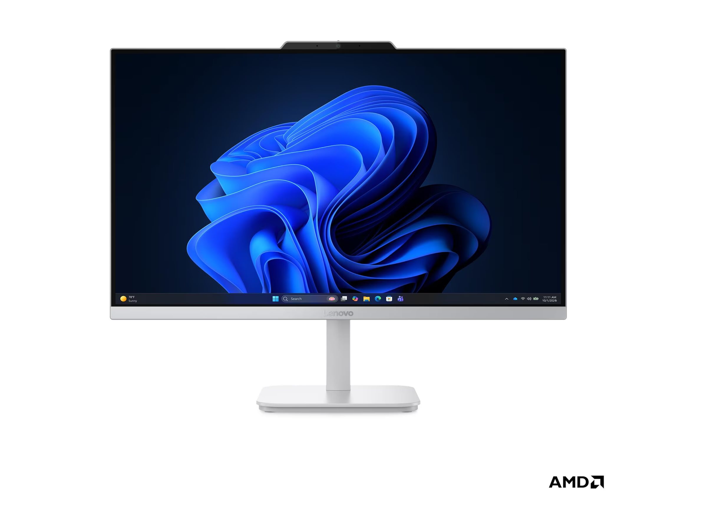 Lenovo A105 24 F0JS - All-in-One (Komplettlösung) - Neigbarer Ständer - Ryzen 5 40 / 2.8 GHz - RAM 8 GB - SSD 512 GB - NVMe - Radeon 610M - Bluetooth 5.2, Wi-Fi 6 - WLAN: 802.11a/b/g/n/ac/ax, Bluetooth 5.2 - Win 11 Home - Monitor: LED 60.5 cm (23.8")