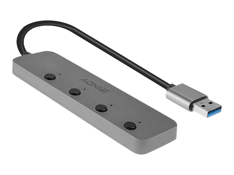 Lindy Hub - 4 x SuperSpeed USB 3.0 - Desktop, Ansicht 5
