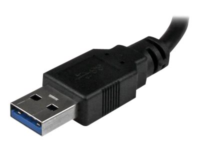 StarTech.com USB 3.0 auf Gigabit Netzwerk Adapter mit 2 Port USB Hub - Native Treiber-Unterstützung, Ansicht 2