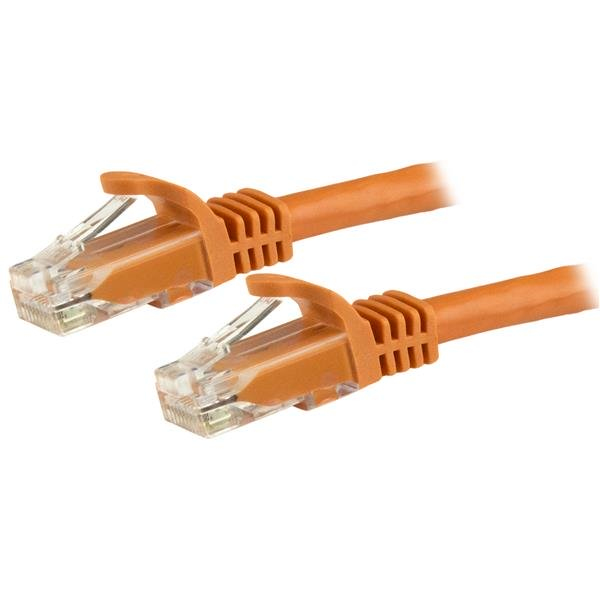 StarTech.com 5m Cat6 UTP RJ45 Gigabit Patchkabel Snagless - Cat 6 Netzwerkkabel - Orange, 5 m, Cat6, U/UTP (UTP), RJ-45, RJ-45, Orange