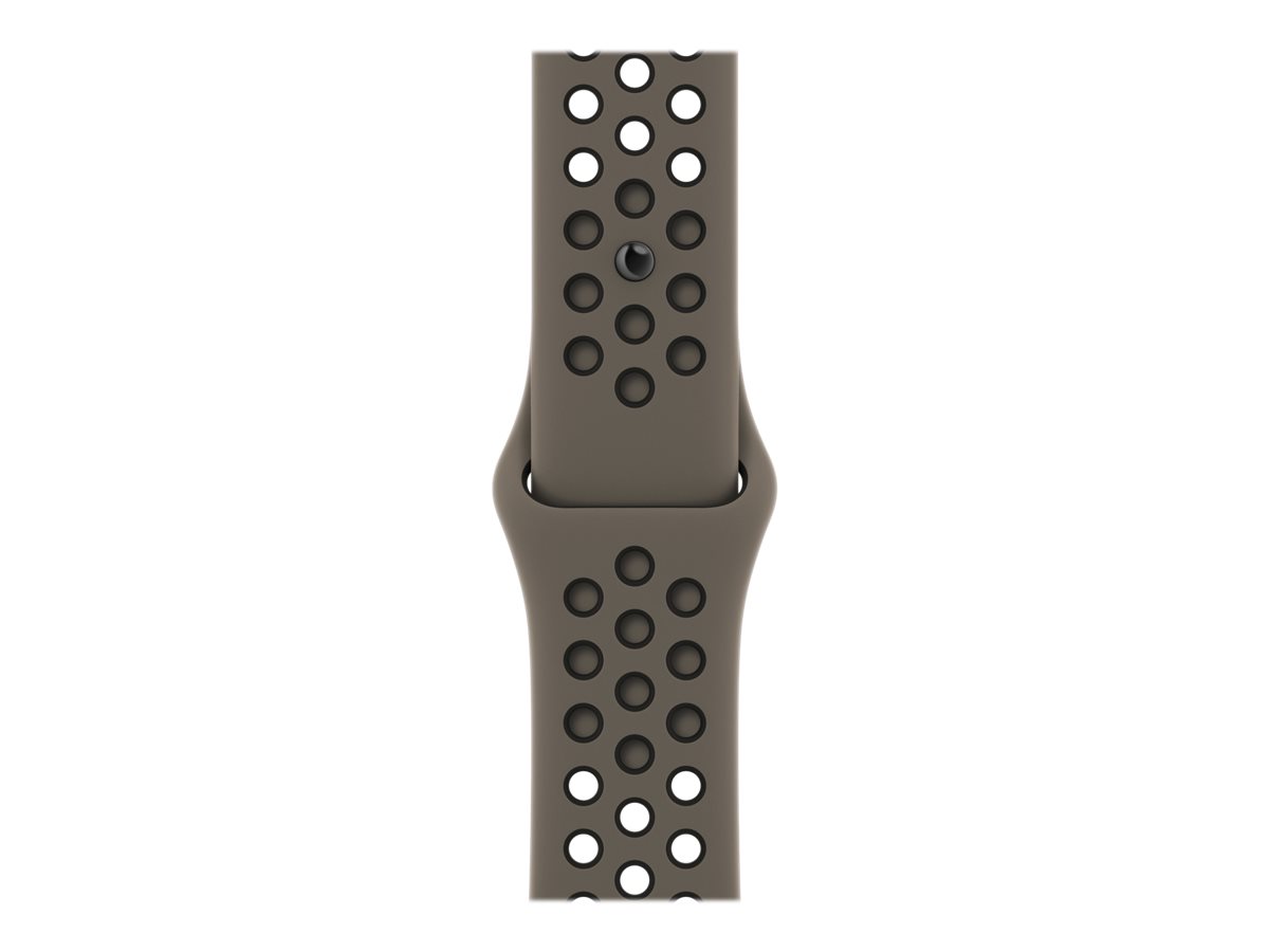 Apple Watch 38/40/41mm, Nike Sportarmband, olivegrau/schwarz