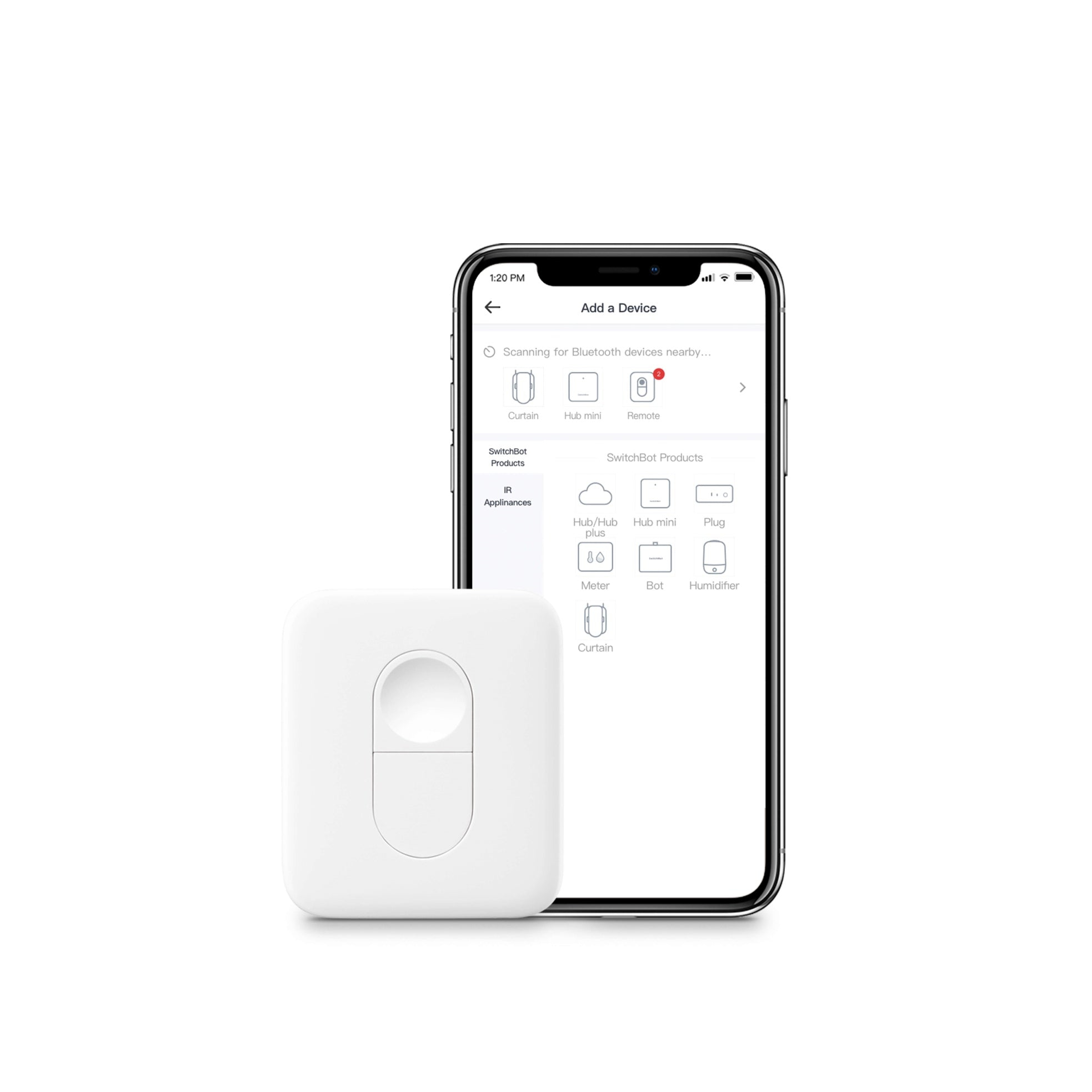 Switchbot Remote - Lighting - Bluetooth - Drucktasten - Weiß, Ansicht 2
