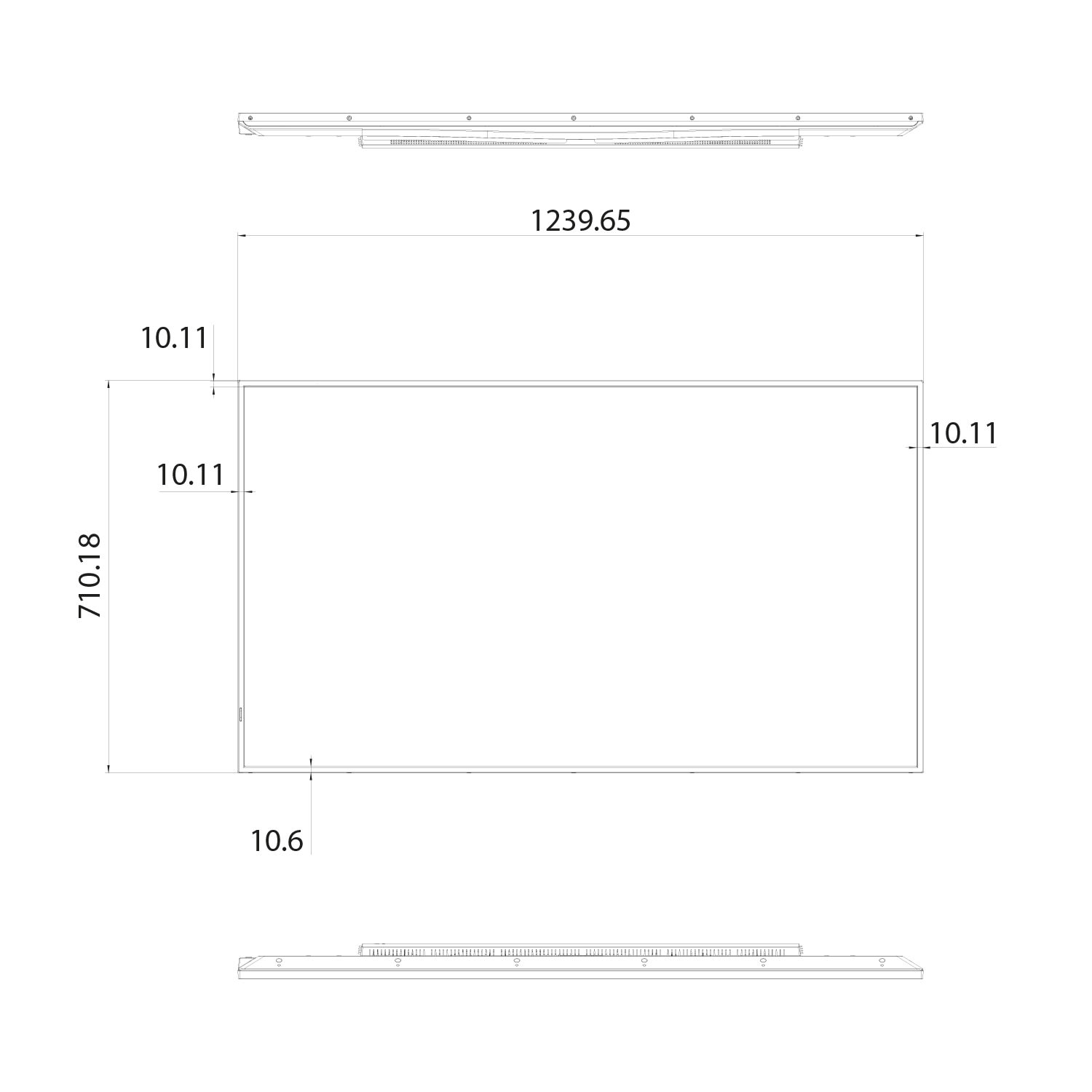 Hisense 55DM66D - 140 cm (55) Diagonalklasse DM Series LCD-Display mit LED-Beleuchtung - Android - 4K UHD, Ansicht 3