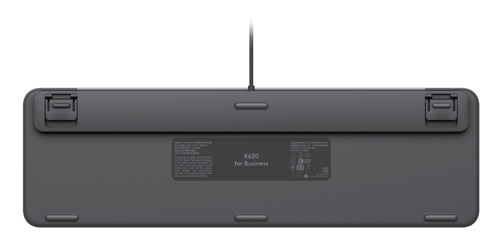 Logitech Signature Slim Wired K620 for Business - TL: US, QWERTY, Ansicht 2