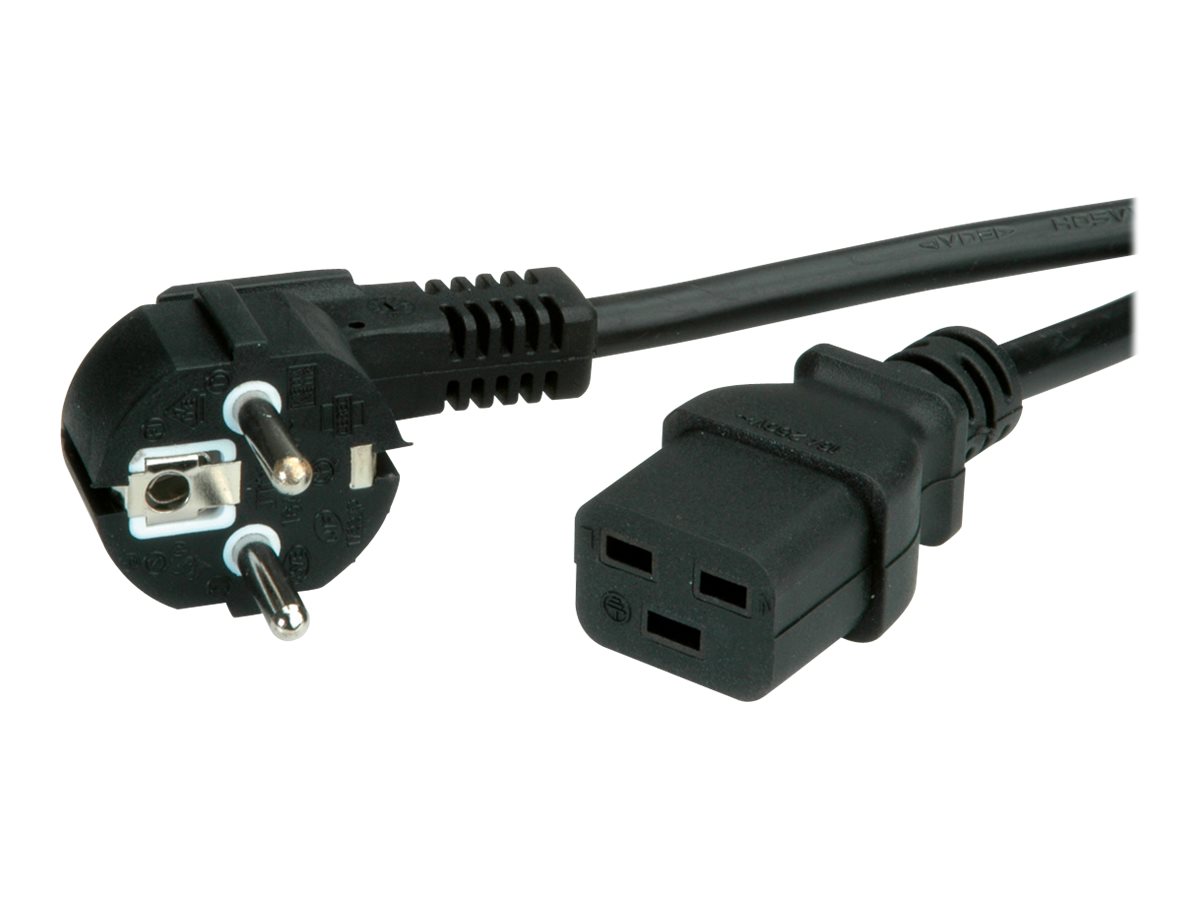 VALUE Stromkabel - power CEE 77 (M) zu IEC 60320 C19