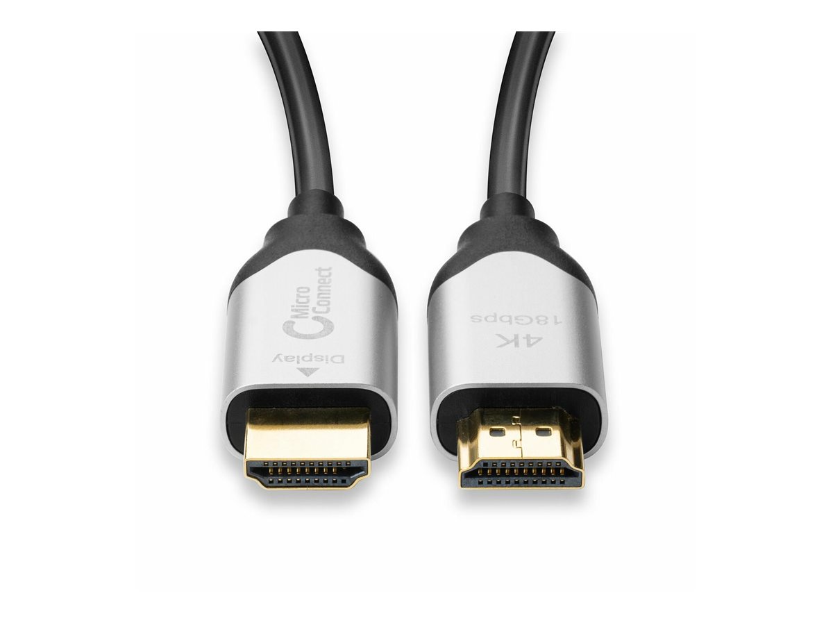 MicroConnect HDM191970V2.0OP - 70 m - HDMI Typ A (Standard) - HDMI Typ A (Standard) - 4096 x 2160 Pixel - 3D - Schwarz, Ansicht 3