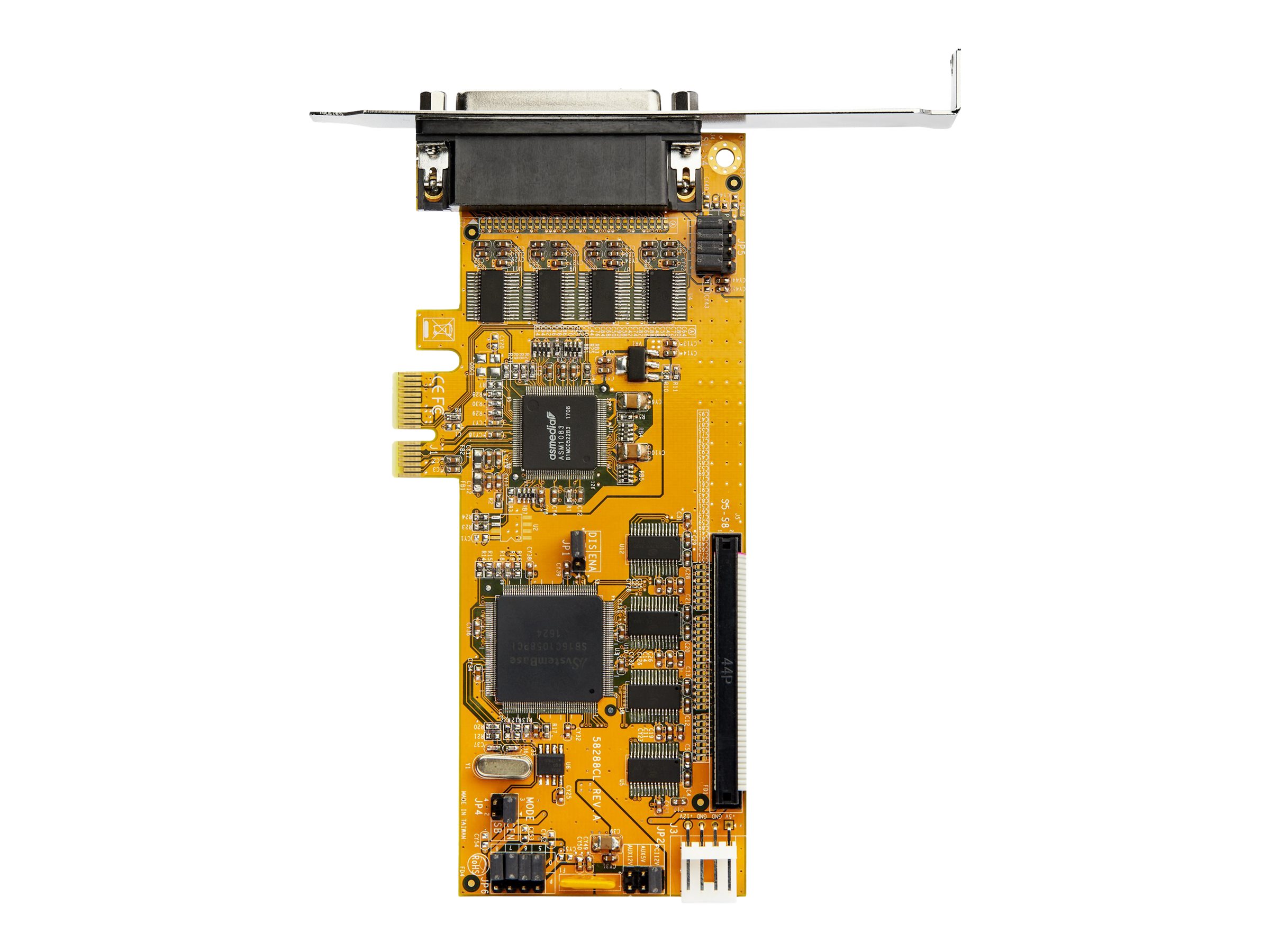 StarTech.com Startech PEX8S1050LP PCI Express Schnittstellenkarte (8 Ports, RS232, PCIe, low profile, 16550 UART,  DB9 Serial Card)