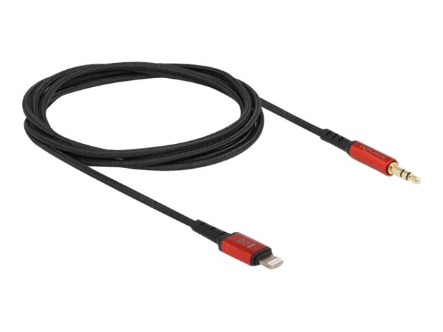 Delock Audiokabel 8 Pin Lightning" Stecker zu Klinkenstecker 3,5 mm 3 Pin 1,5 m