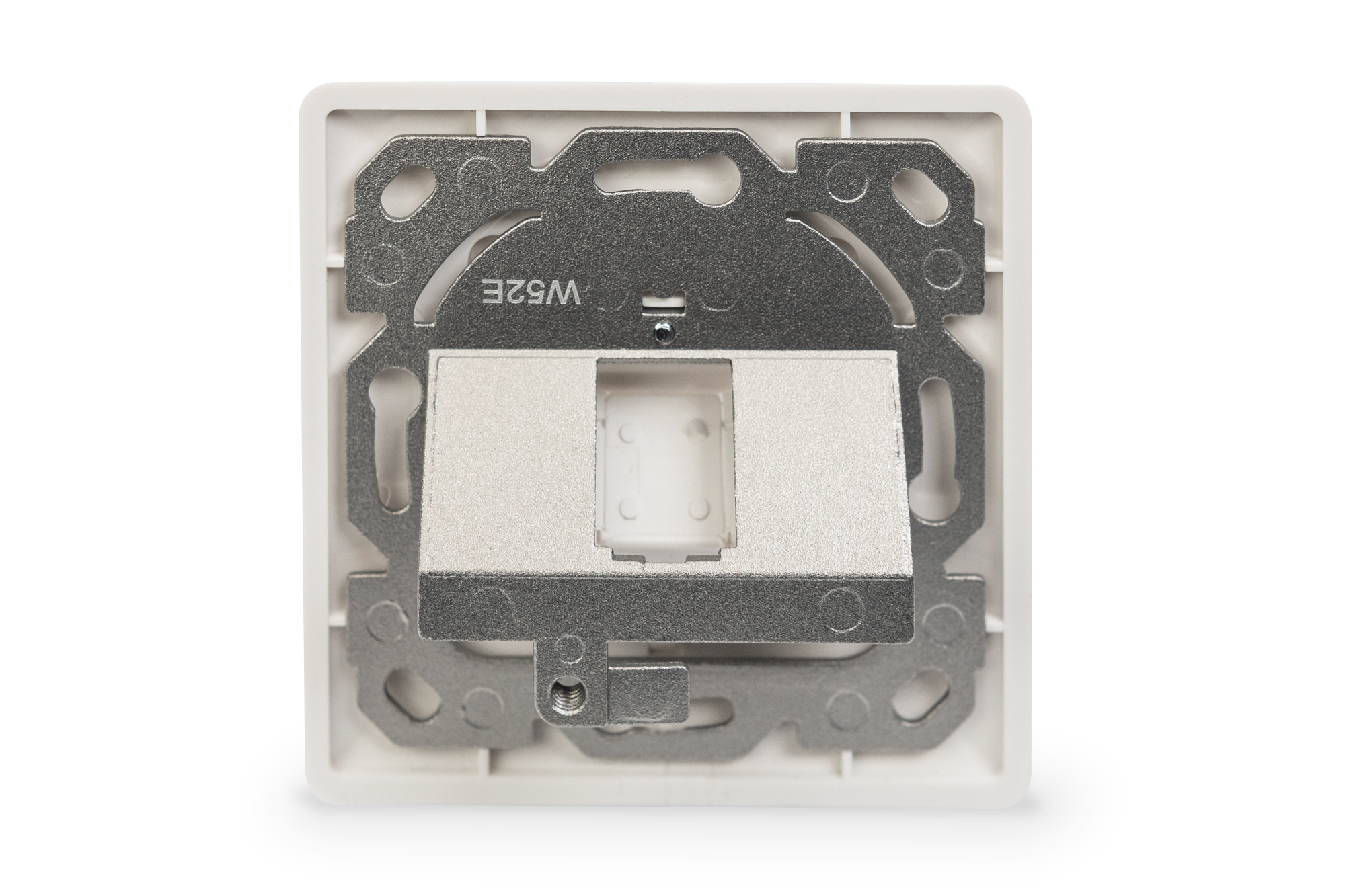 DIGITUS Leerdose für Keystone Module, Rahmen 80x80 mm + Zentralplatte 50x50 mm, Ansicht 3