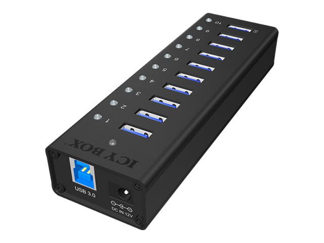 ICY BOX ICY BOX IB-AC6110 - Hub - 10 x SuperSpeed USB 3.0, Ansicht 3