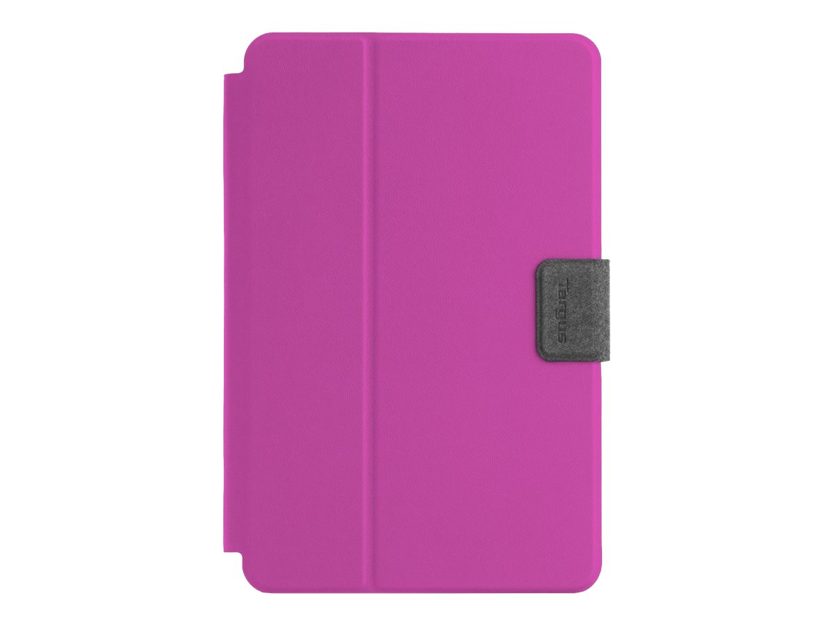 Targus Safe Fit Rotating Universal - Flip-Hülle für Tablet - Polyurethan - pink - 22.9 cm - 25.4 cm (9"