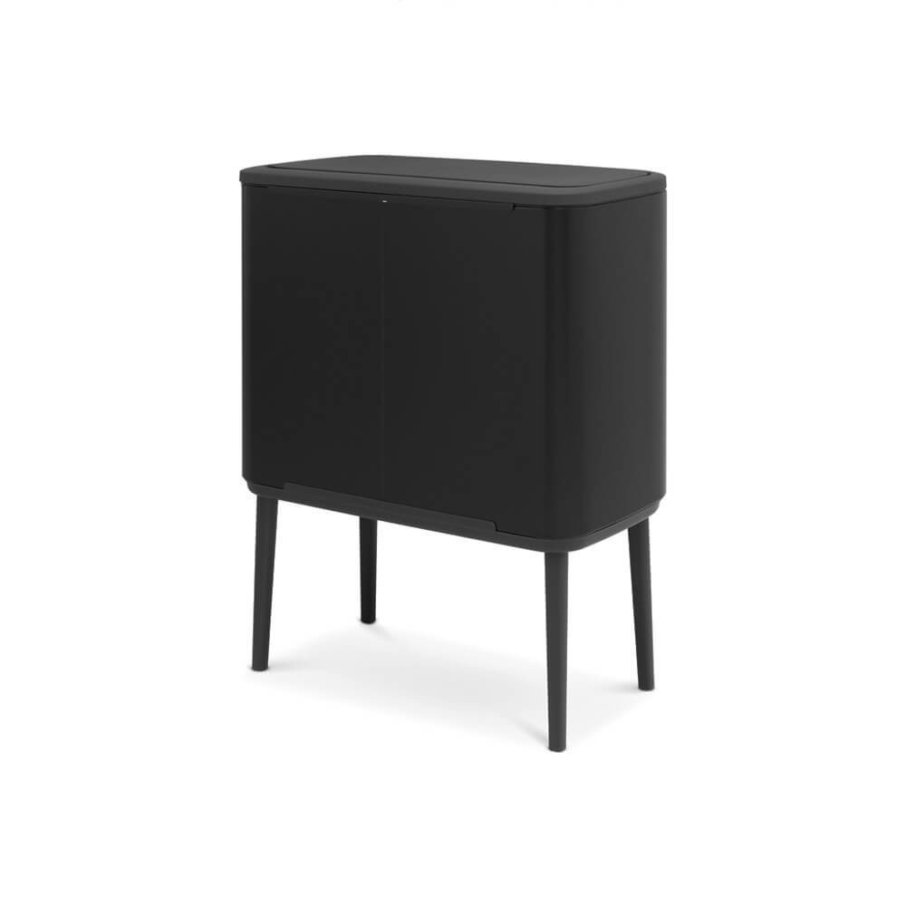 Brabantia 316067 - 33 l - Rechteckig - Edelstahl - Schwarz - Kunststoff - 540 mm, Ansicht 4
