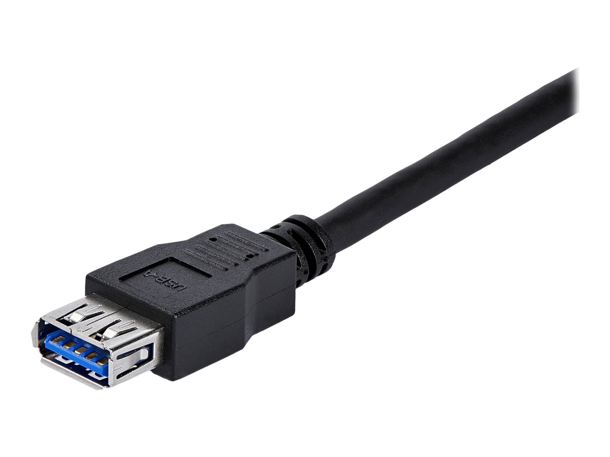 StarTech.com 1m USB 3.0 Verlängerungskabel - USB 3 Typ A Kabel Verlängerung - Stecker Buchse - Schwarz - USB-Verlängerungskabel - USB Typ A (M)