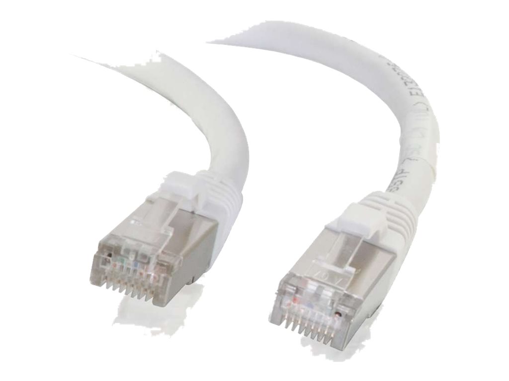 C2G Cat6a Booted Shielded (STP) Network Patch Cable - Patch-Kabel - RJ-45 (M) - Weiß, Ansicht 3