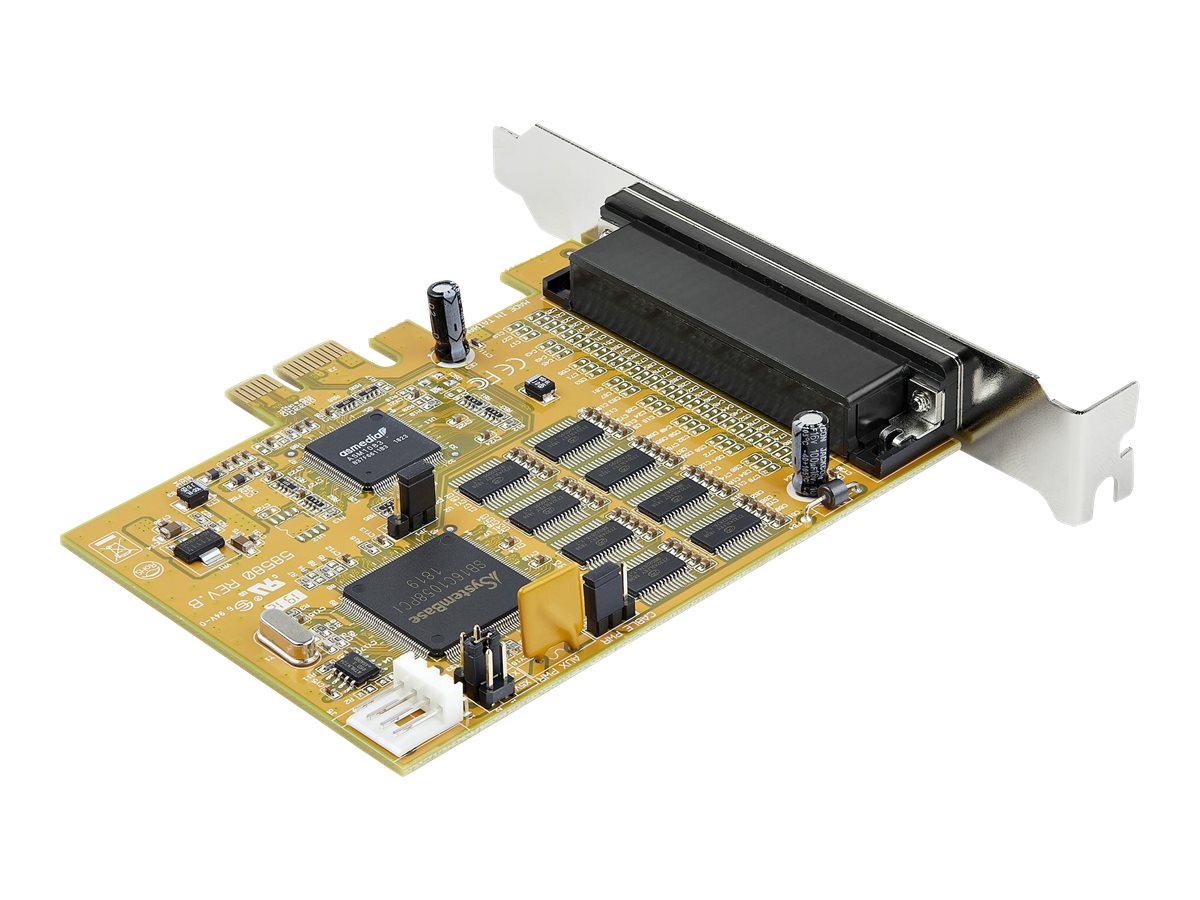 StarTech.com Startech 8 Port PCI Express Karte - PCIe RS232 Erweiterungskarte - 16C1050 UART - Windows & Linux (PEX8S1050)