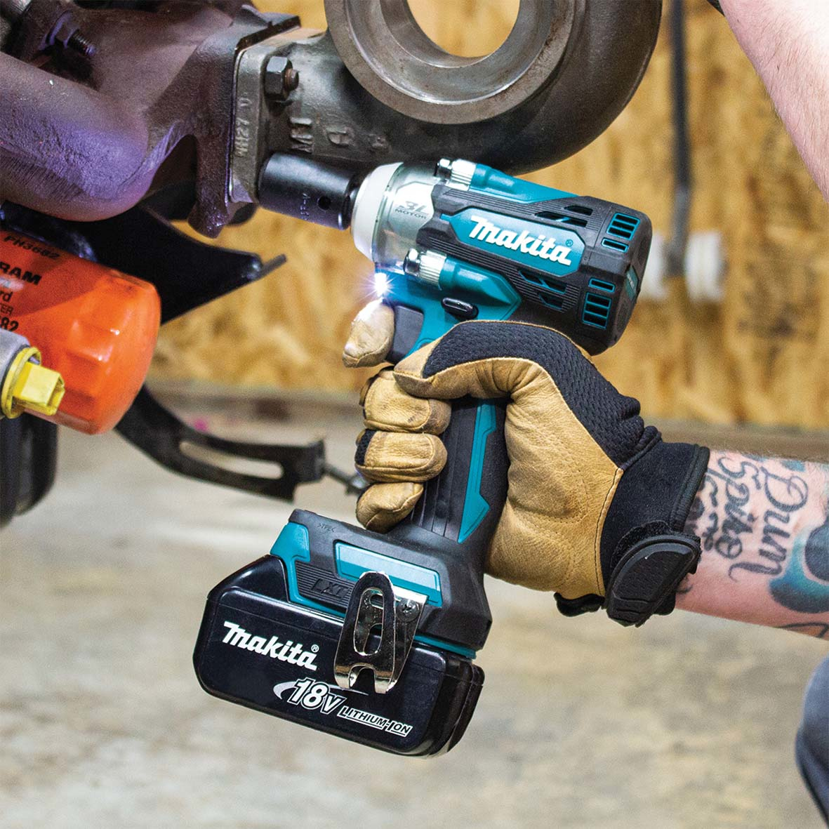 Makita DTW301Z power screwdriver/impact driver 1/2" 18V Black Blue, Ansicht 4