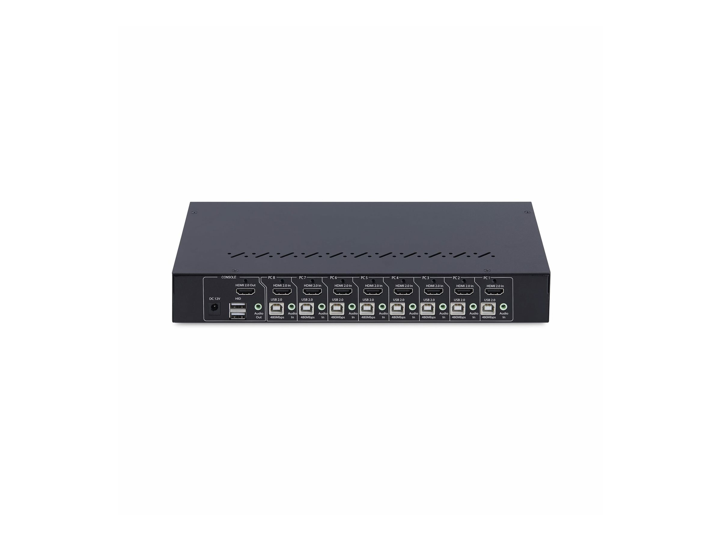 StarTech.com 8-Port HDMI KVM Switch w/1U Rack Mount Kit, 4K 60Hz, Ansicht 3