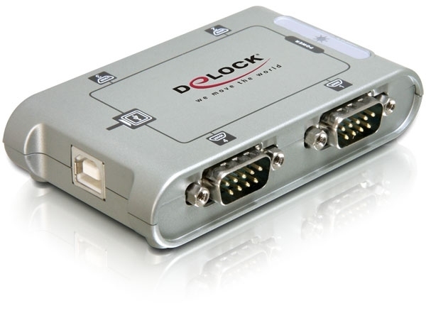 Delock USB 2.0 to 4 port serial HUB - Serieller Adapter, Ansicht 2