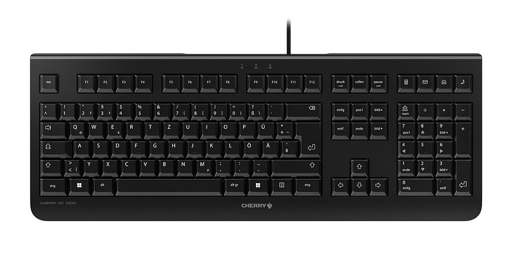 Cherry KC 1000 - Tastatur - 100% - full size - TL: Portugiesisch, QWERTY, Ansicht 2