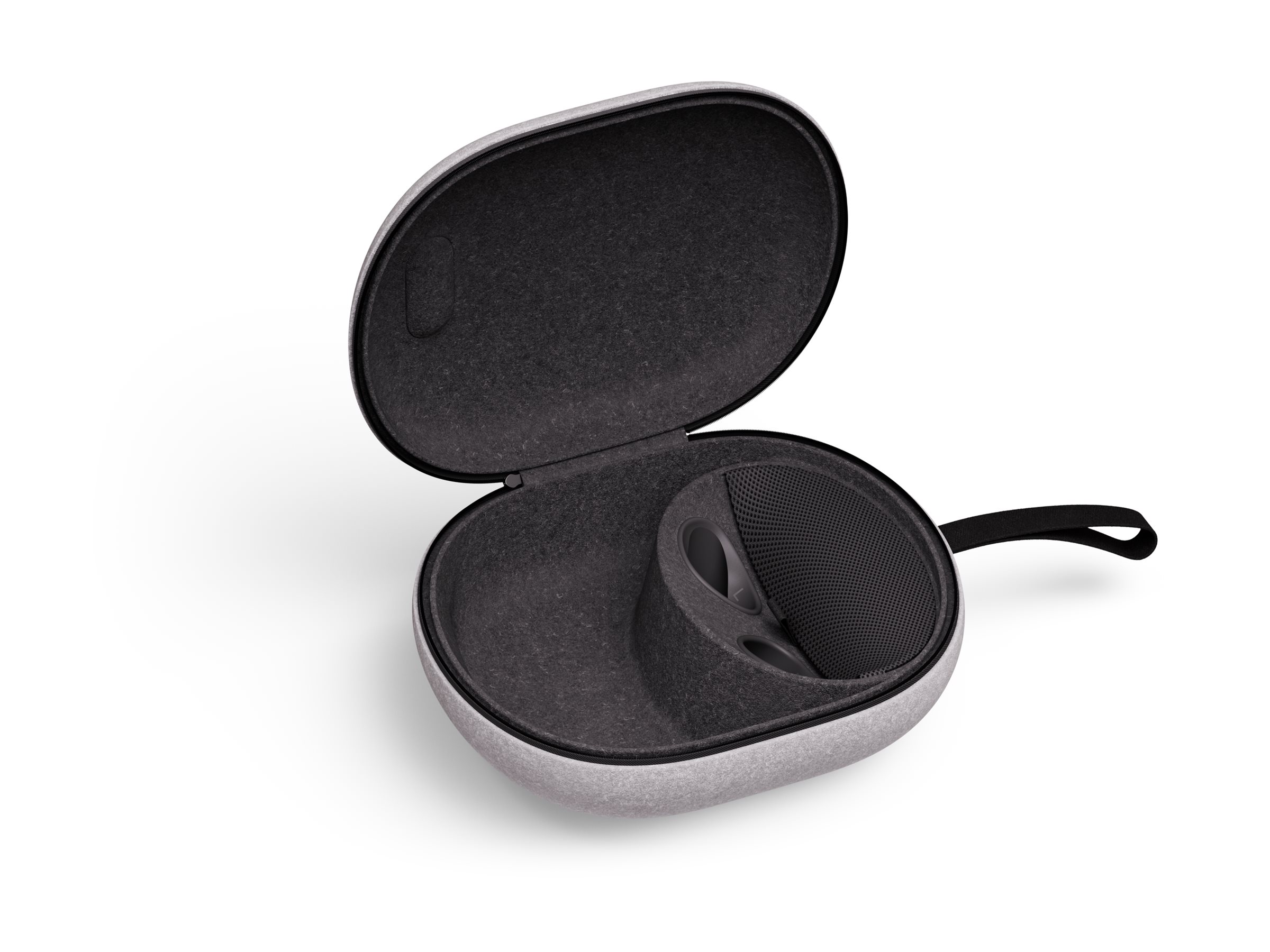 META Compact - Hartschalentasche für Virtual Reality Headset - recyceltes Filz, Thermoplastisches Polyurethan (TPU), Ansicht 3