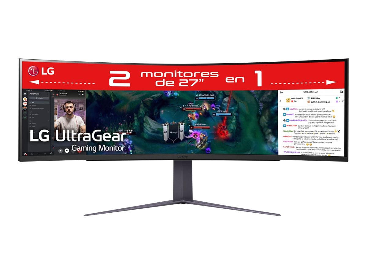 LG UltraGear 49GR85DC-B - LED-Monitor - Gaming - gebogen - 124 cm (49")