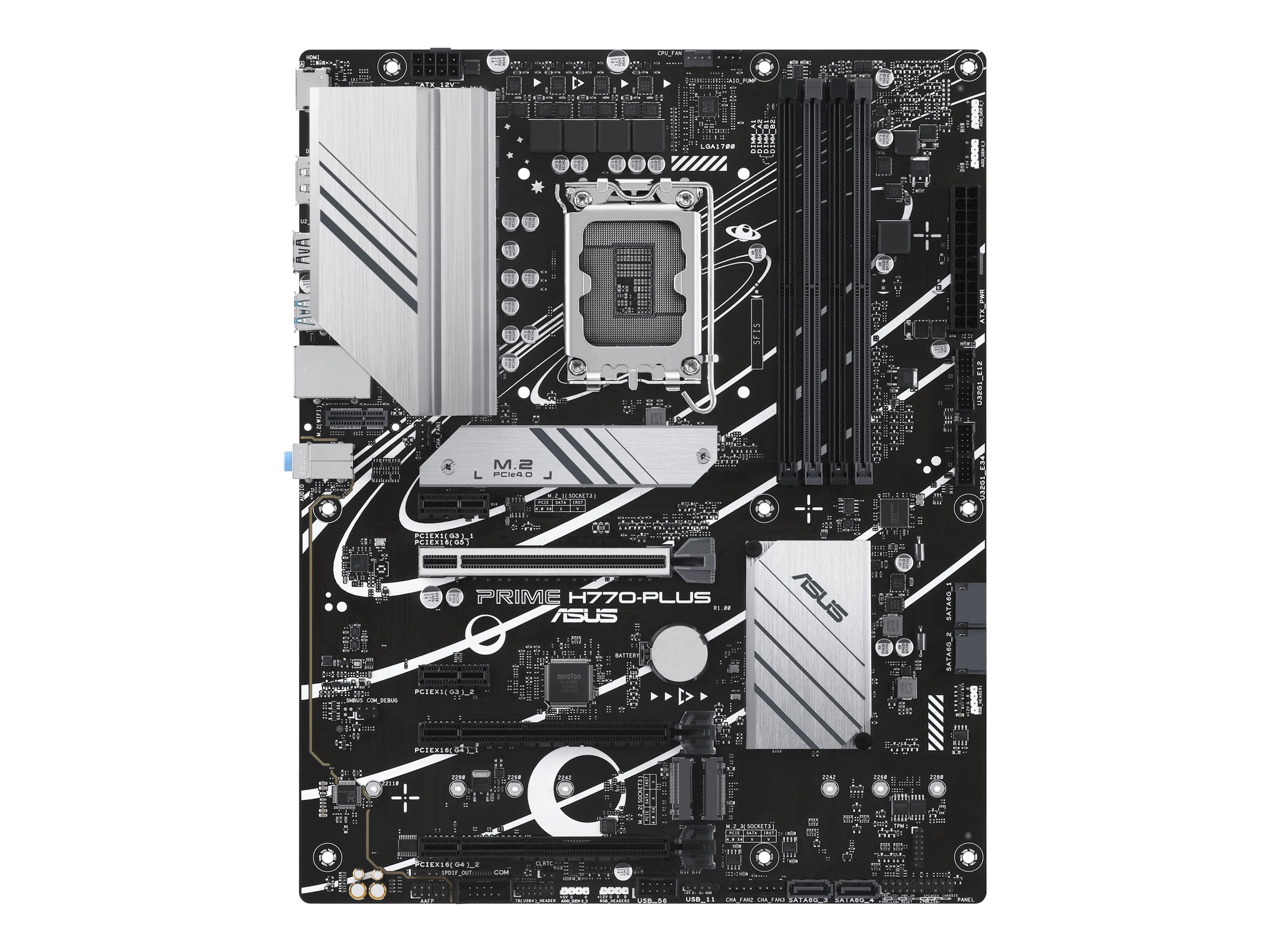 ASUS PRIME H770-PLUS - Motherboard - ATX - LGA1700-Sockel - H770 Chipsatz - USB-C Gen2 USB 3.2 Gen 1 USB 3.2 Gen 2 - Gigabit LAN - Onboard-Grafik (CPU erforderlich)