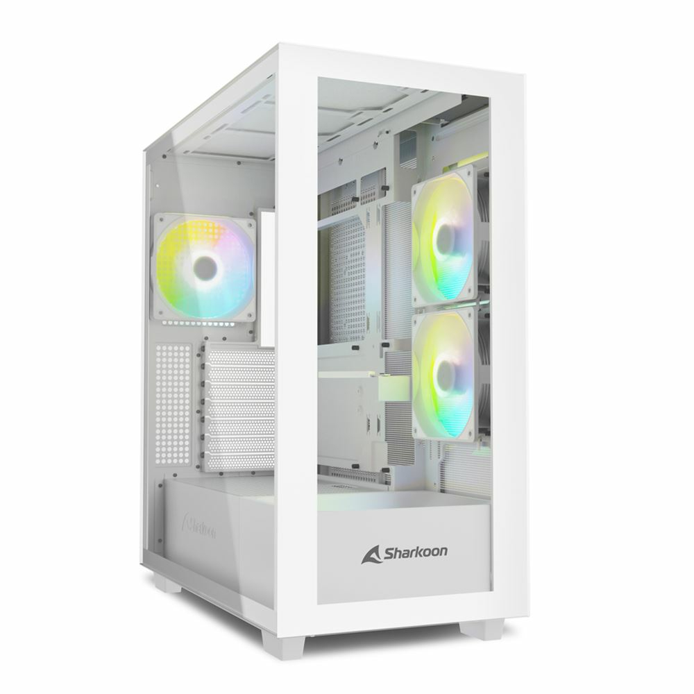 Sharkoon Rebel C60 White RGB ATX, Ansicht 2