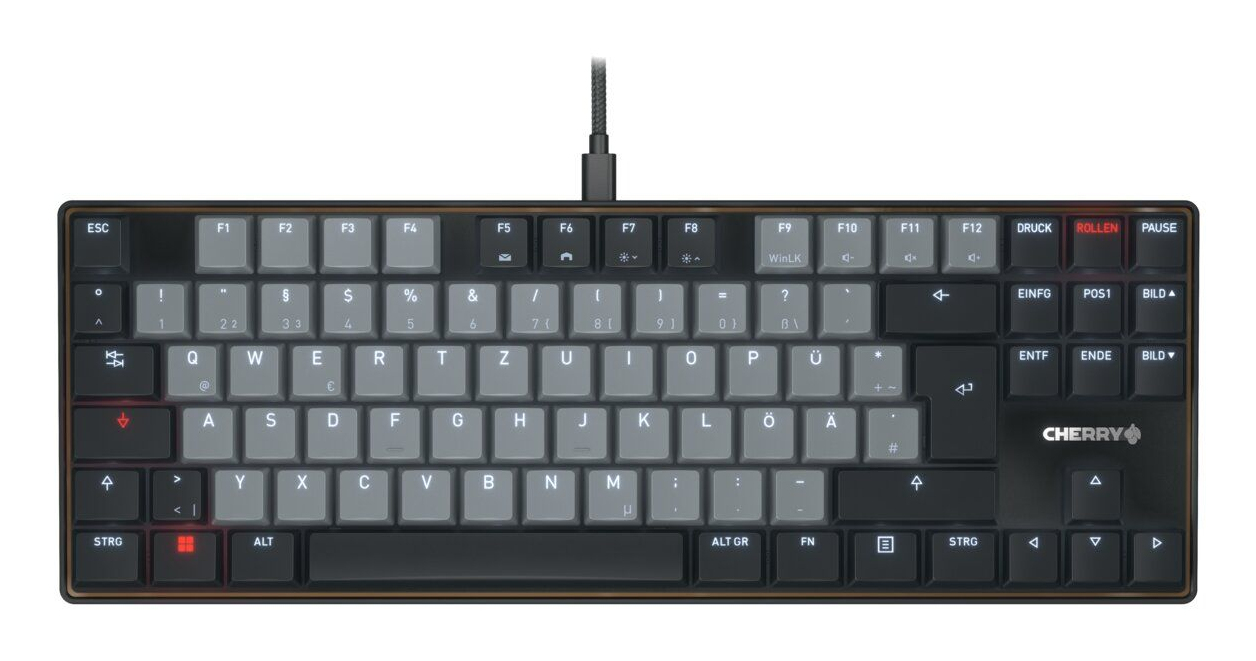 Cherry Keyboard Corded Mechanical MX LP 2.0 Ivo - Tastatur - USB Typ C - TL: Deutsch, QWERTZ, Ansicht 2