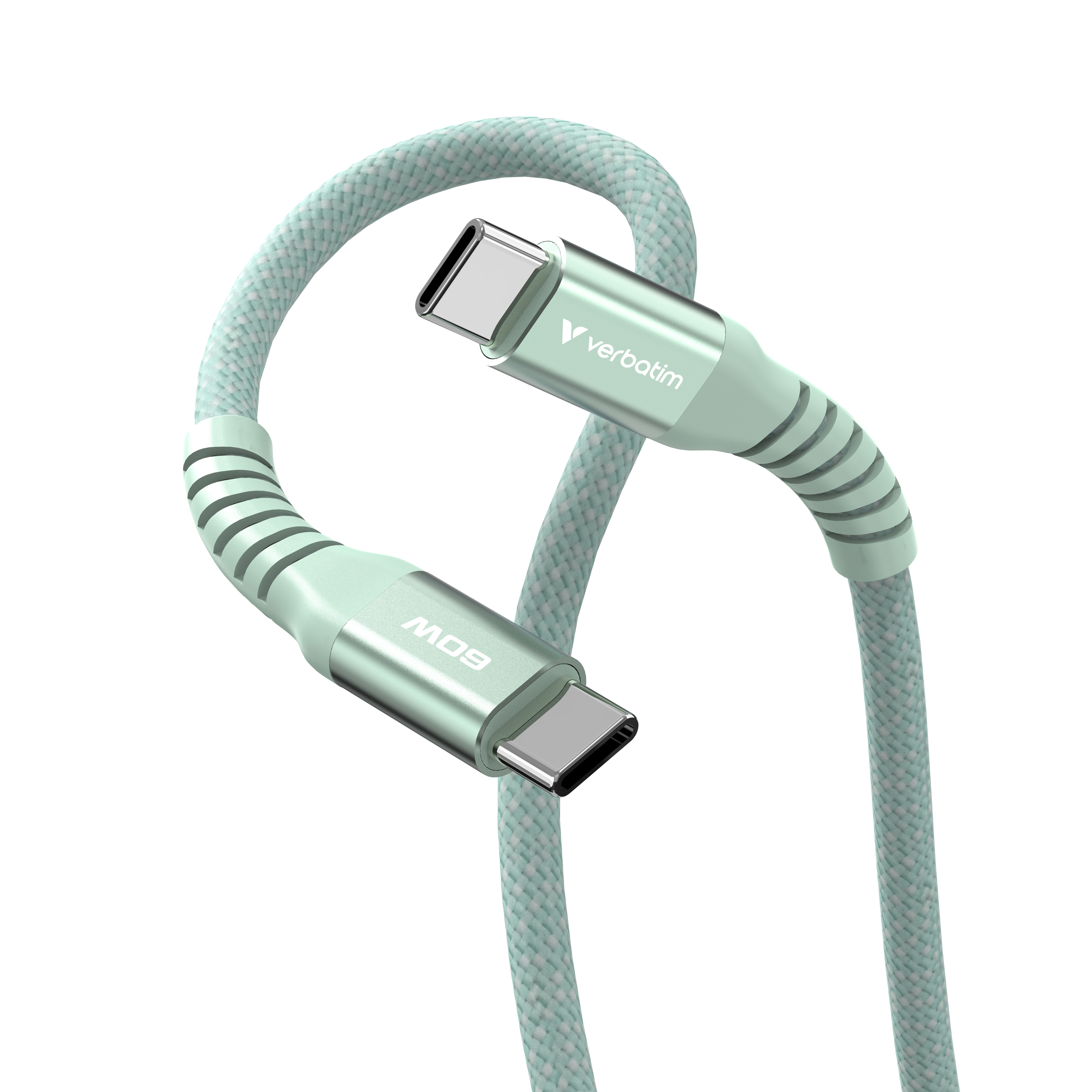 Verbatim Sync and Charge - USB-C / Netzkabel - 24 pin USB-C (M) - grün, Ansicht 4