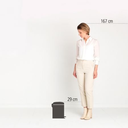 Brabantia NewIcon - 5 l - Rund - Beige - Terrasse - Belgien - 20,5 cm, Ansicht 3
