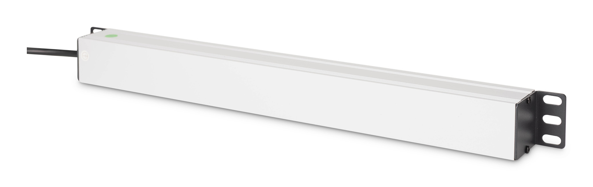 DIGITUS 1U Alu PDU rackmount. 8x CEE 7/7 outlet 1x Stecker - (Offline-) USV - 19, Ansicht 4