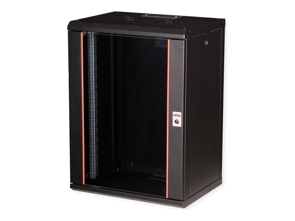 ROLINE 19 Zoll Wandgehäuse Pro 16 HE 600x450 BxT schwarz - Wandgehäuse, Ansicht 5