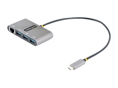 STARTECH 3-Port USB-C Hub w/Gb Ethernet (HB30C3A1GEA2)