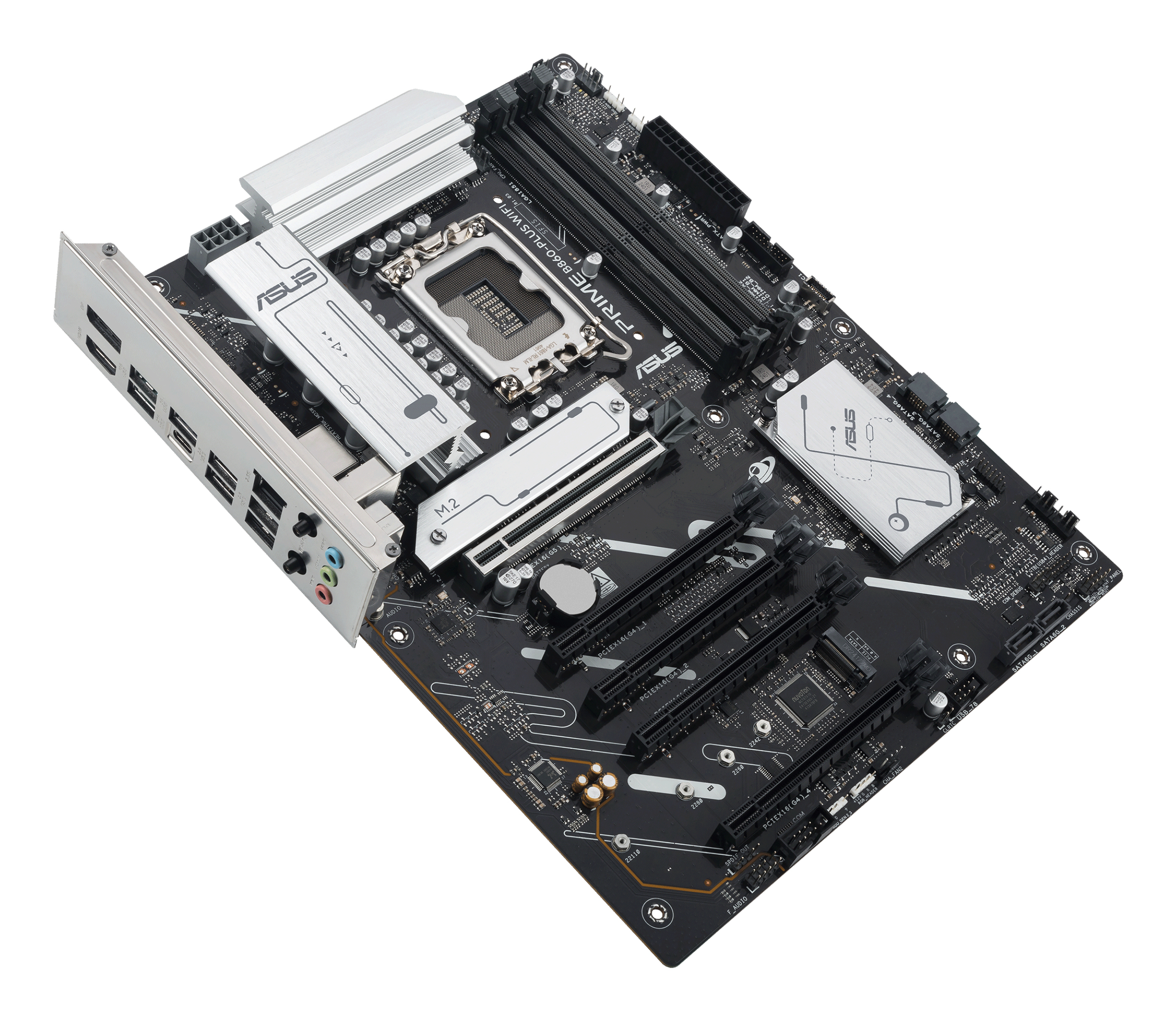 ASUS PRIME B860-PLUS WIFI - Motherboard - ATX - LGA1851-Sockel - B860 Chipsatz - Onboard-Grafik (CPU erforderlich), Ansicht 2