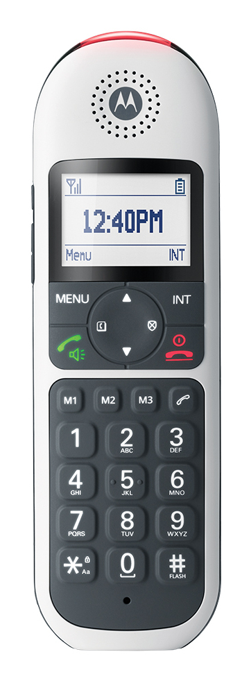 Motorola Solutions CD5001 DECT Großtastenschnurlostelefon weiß, Ansicht 4