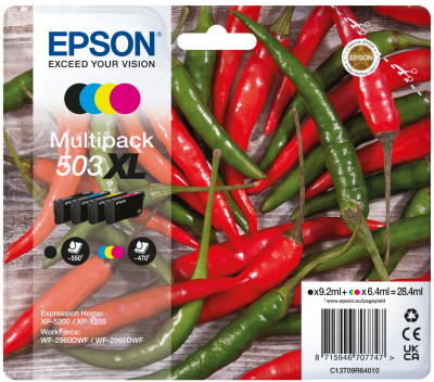Epson 503XL Multipack - 4er-Pack - XL - Schwarz, Cyan, Magenta, Gelb, Ansicht 2