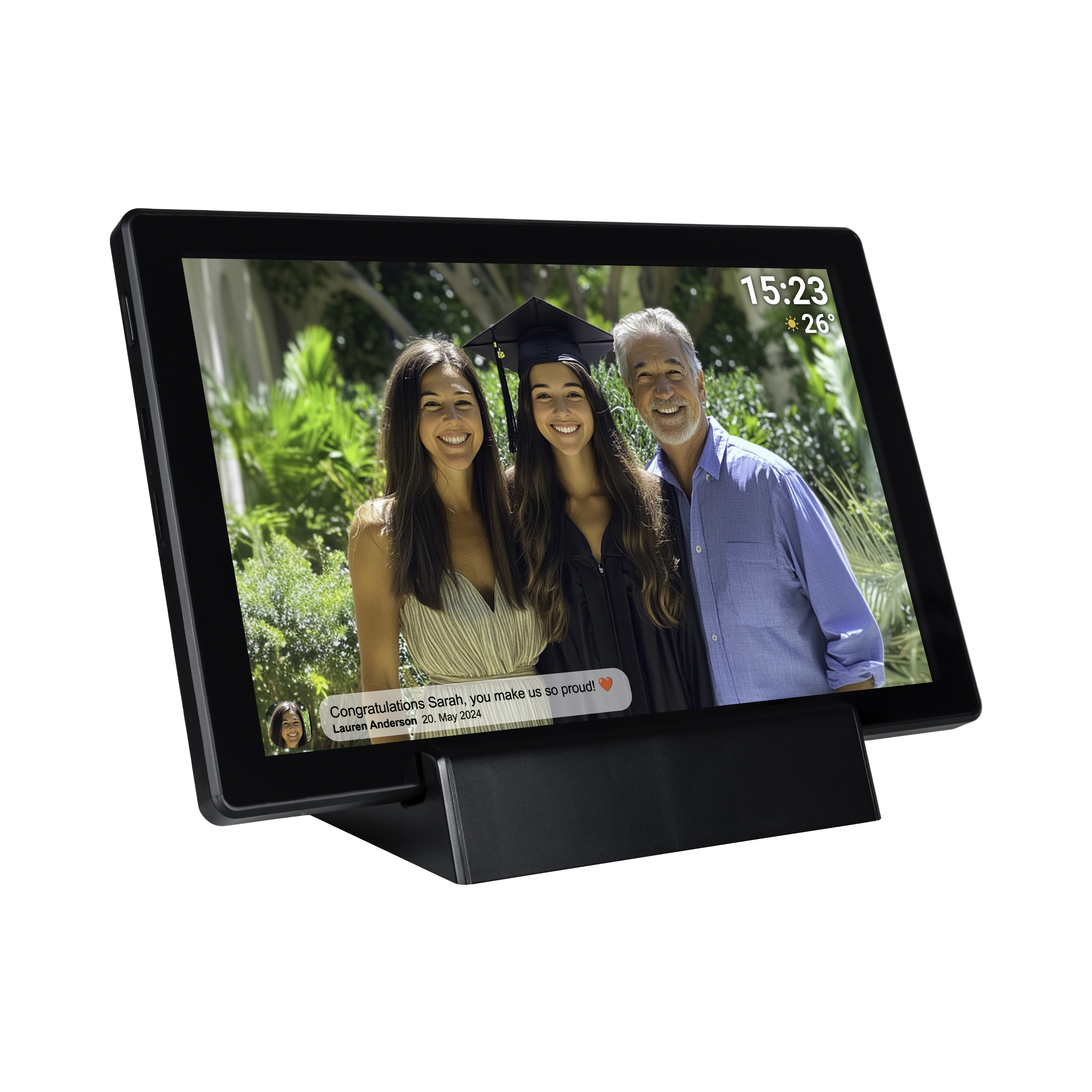 Inter Sales DENVER PFF-1070B - Digitaler Fotorahmen - 1 GB RAM - 16 GB - 25.7 cm (10.1"), Ansicht 3