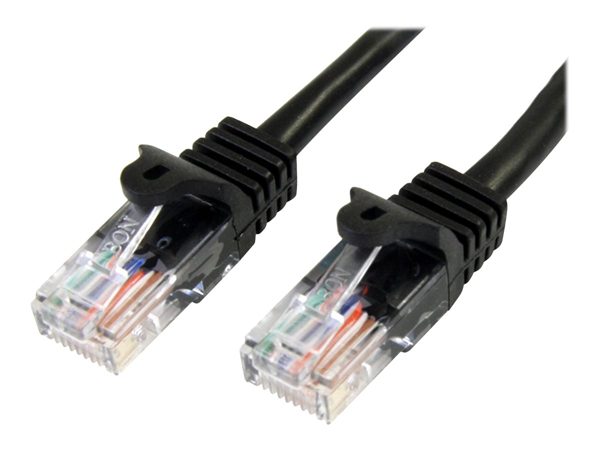 StarTech.com 1m Cat5e RJ45 UTP Netzwerkkabel Snagless - Cat 5e Patchkabel - Schwarz - Stecker / Stecker - Patch-Kabel - RJ-45 (M)