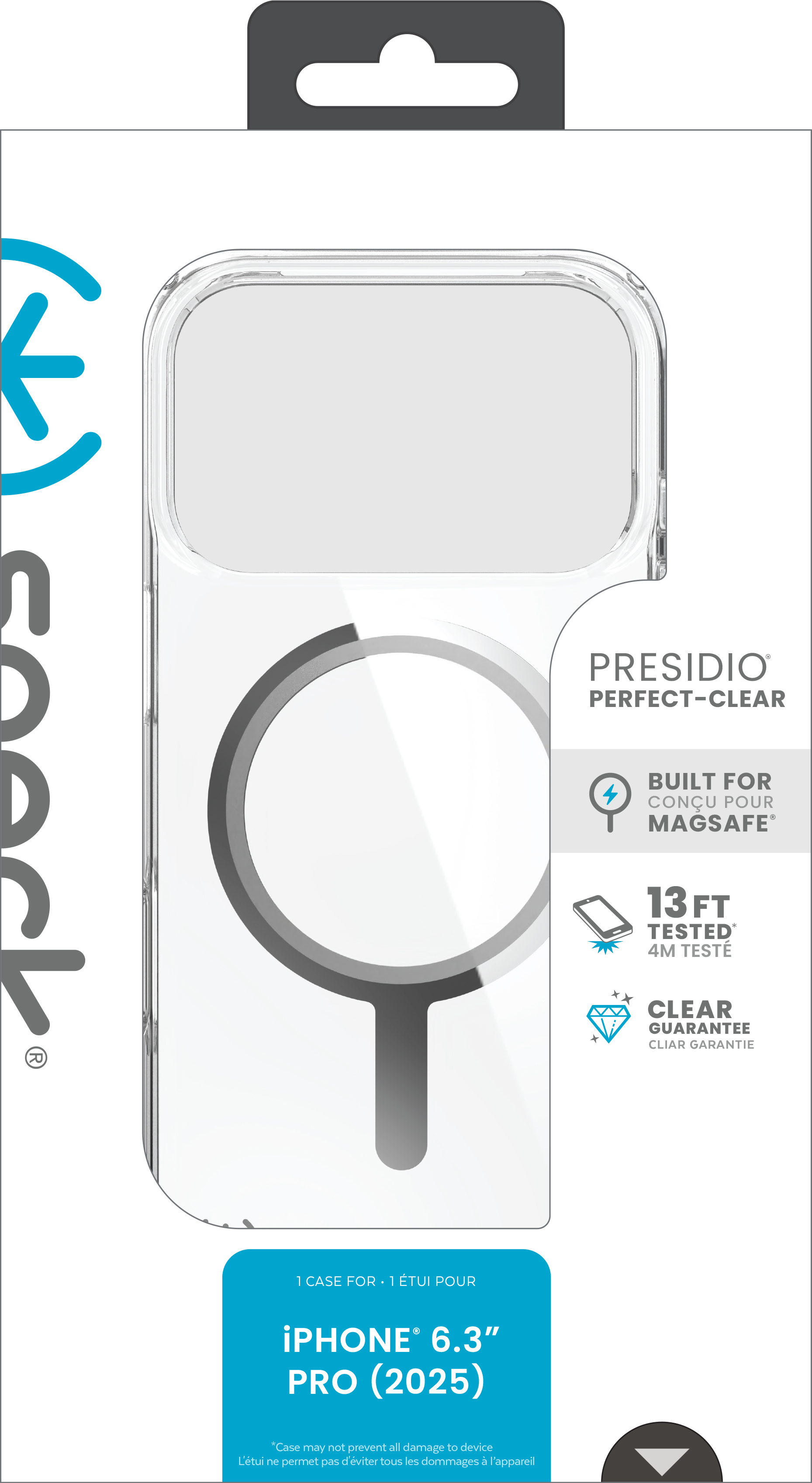 Speck Presidio Perfect Clear Case MagSafe iP 17 Pro, Ansicht 3