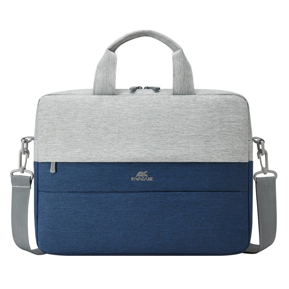 rivacase Riva NB Tasche Prater 10.1-14 grau/blau 7522 - Tasche, Ansicht 2