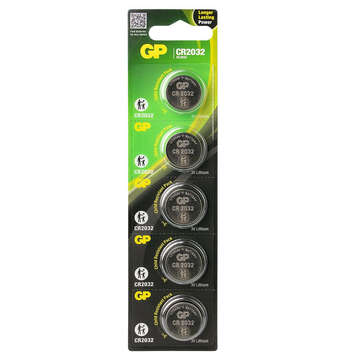 GP Battery 5 x CR2032 - Li - 210 mAh, Ansicht 2