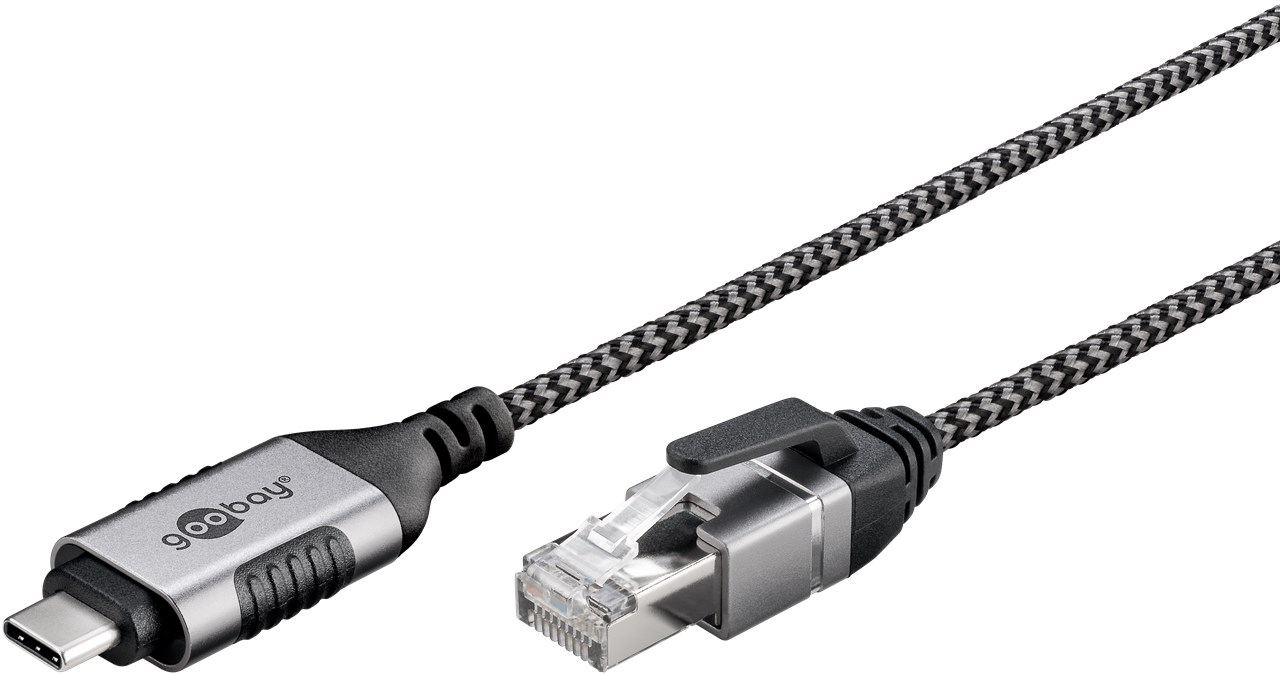 Goobay 74403 - Netzwerkadapter Kabel USB 3.1 Typ C Gigabit Ethernet 2 m - Kabel - Digital/Daten, Ansicht 4
