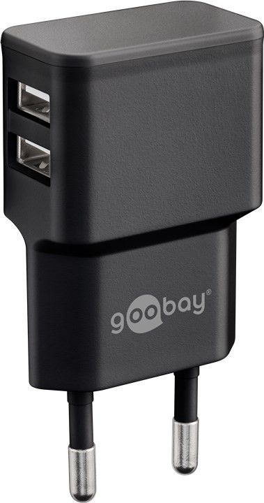 Goobay Dual USB charger - Netzteil - 12 Watt - 2.4 A - 2 Ausgabeanschlussstellen (USB), Ansicht 4