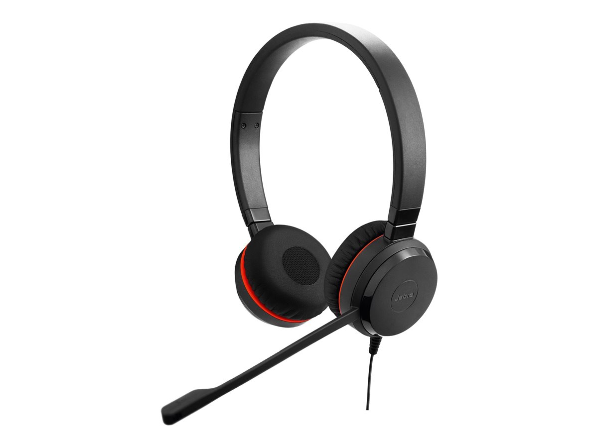 Jabra Evolve 30 II MS stereo - Headset - On-Ear - kabelgebunden - 3,5 mm Stecker, USB-C - Zertifiziert für Skype für Unternehmen